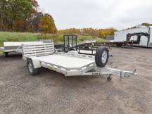 Aluma 7712HBT w/Aluminum Spare Utility Trailer Photo Thumbnail 1