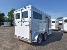 Julite 2 Horse Straight Load Horse Trailer Walk Thru w/Mangers Photo Thumbnail 3