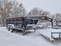 83"x14' w/48" Sides Gooseneck Dump Trailer Photo Thumbnail 1