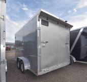 7.5'x19' Drive In/Out Snowmobile/UTV Enclosed Trailer Photo Thumbnail 2