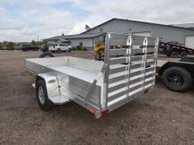 6812H Aluminum Utility Trailer w/12" Solid Sides, Aluminum Spare & Mount Photo Thumbnail 3