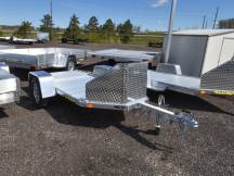 MC1F Folding Aluminum Motorcycle Trailer Photo Thumbnail 1