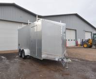 7'x16' Enclosed Cargo Trailer w/Ladder Racks Photo Thumbnail 1