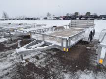82"x14' w/HD Package, SRR & Bi-Fold Ramp Aluminum ATV/Utility Trailer Photo Thumbnail 1