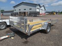 82"x14' SA w/HD Package & Bi-Fold Gate Aluminum ATV/Utility Trailer Photo Thumbnail 2