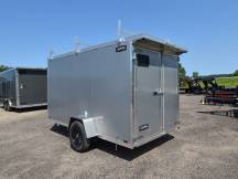 LTF 6'x12' Aluminum Enclosed Cargo Trailer w/Ladder Racks Photo Thumbnail 3