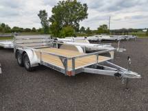 82"x14' w/HD Package & Bi-Fold Ramp Aluminum Utility Trailer Photo Thumbnail 1