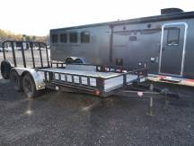 PJ 83"x16' 7K ATV/UTV Trailer w/Side Rail Ramps Photo Thumbnail 2