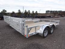 82"x14' w/HD Package & Bi-Fold Ramp Aluminum Utility Trailer Photo Thumbnail 2