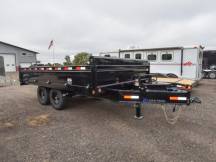 96"x14' w/18" Fold-Down Sides Dump Trailer Photo Thumbnail 1