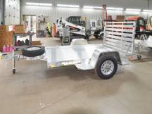 638  Aluminum Utility Trailer w/Aluminum Spare Tire & Mount Photo Thumbnail 1