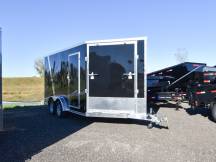 7.5'x19' Drive In/Out Snowmobile/UTV Trailer Photo Thumbnail 1