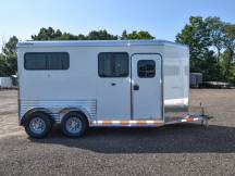 Julite 2 Horse Straight Load Horse Trailer Walk Thru w/Mangers Photo Thumbnail 1