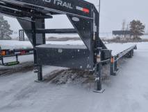 102"x25+5' Dove 16k Low Pro Gooseneck Equipment Trailer Photo Thumbnail 4