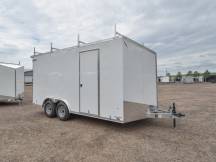 8.5'x16' Enclosed Cargo Trailer w/Ladder Racks Photo Thumbnail 1