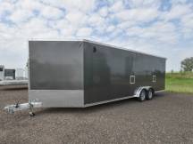 7.5'x29' (24'+5' V) Snowmobile/UTV Enclosed Trailer Photo Thumbnail 2