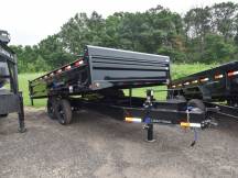 96"x16' w/18" Fold-Down Side Dump Trailer Photo Thumbnail 1