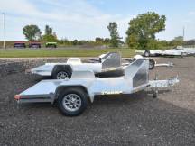 MC1F Folding Aluminum Motorcycle Trailer Photo Thumbnail 2