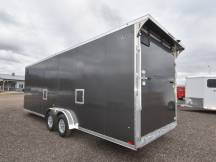 7.5'x29' (24'+5' V) Snowmobile/UTV Enclosed Trailer Photo Thumbnail 4
