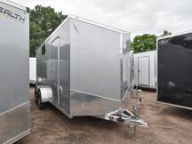 LTF 7'x16' Aluminum Enclosed Cargo Trailer w/Windows Photo Thumbnail 1