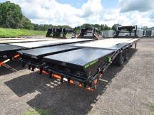 GP 102"x23+5' Dove 16K Low-Pro Gooseneck w/MAX Ramps Equipment Trailer Photo Thumbnail 2