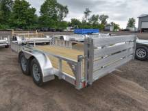 82"x14' w/HD Package, SRR & Bi-Fold Ramp Aluminum ATV/Utility Trailer Photo Thumbnail 2