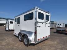 Julite 2 Horse Straight Load Horse Trailer Walk Thru w/Mangers Photo Thumbnail 4