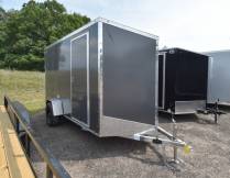 ECO 6'x12' Aluminum Enclosed Cargo Trailer **Price Reduced For Small Dent Photo Thumbnail 1