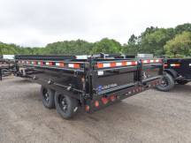 96"x14' w/18" Fold-Down Sides Dump Trailer Photo Thumbnail 2