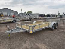 82"X18' w/HD Package Aluminum Utility Trailer Photo Thumbnail 1