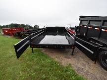96"x16' w/18" Fold-Down Side Dump Trailer Photo Thumbnail 5