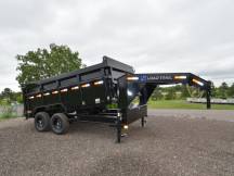 DG 83"x14' 14K Low-Pro w/48" Sides Gooseneck Dump Trailer Photo Thumbnail 2