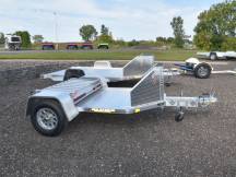 MC1F Folding Aluminum Motorcycle Trailer Photo Thumbnail 1